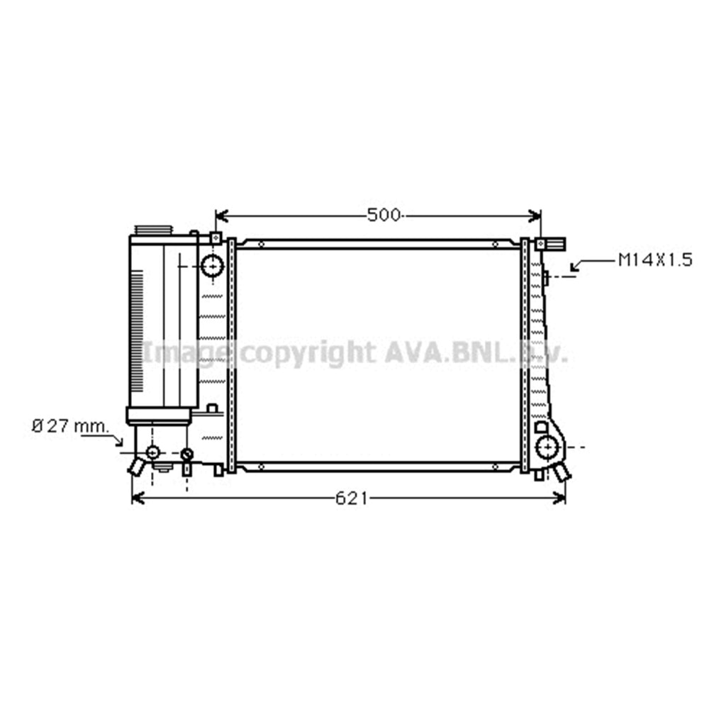 BMW RADYATÖR E36 44X38 E36 E30 M40