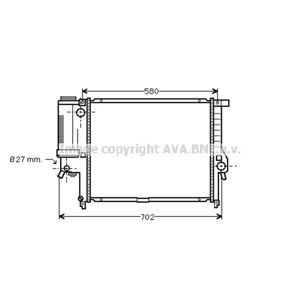 BMW RADYATÖR E34 52X44 E34 UZUN
