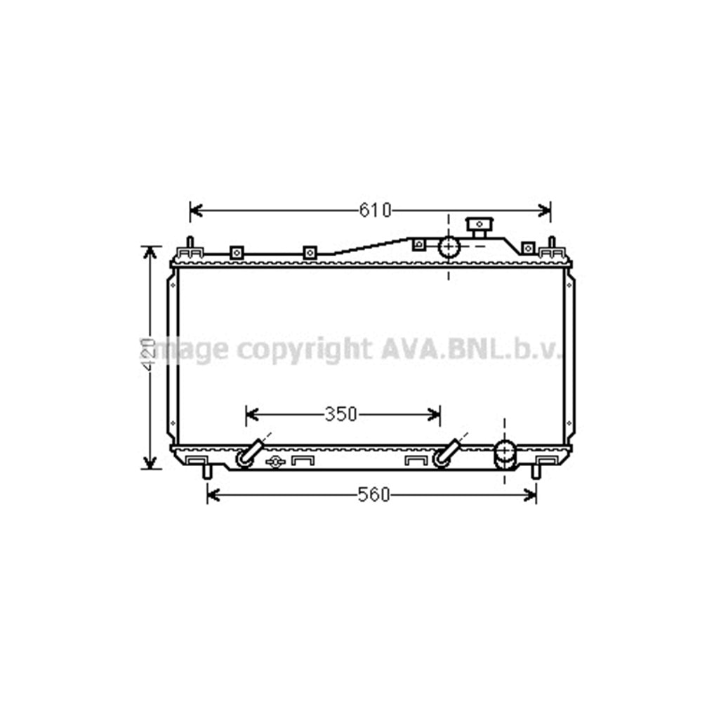 HONDA RADYATÖR 350x650 CVC VII 01-5