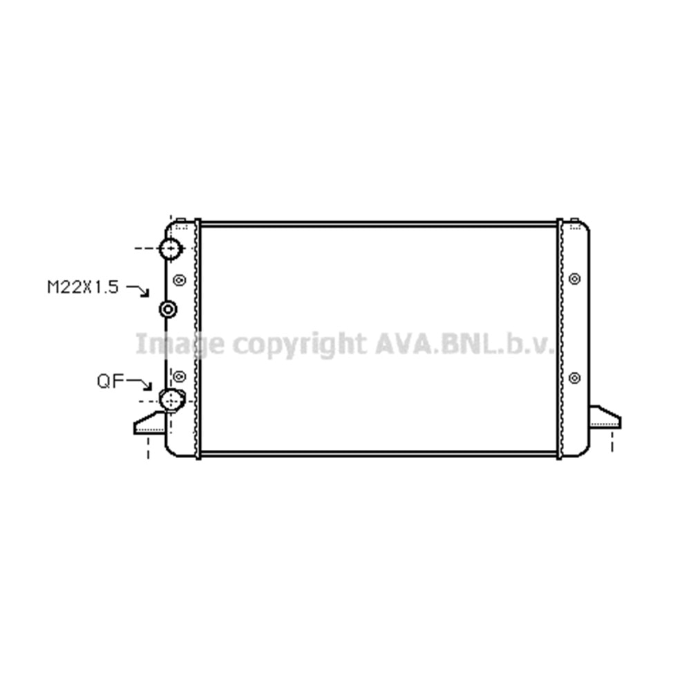 VW RADYATÖR 72x38 PASSAT IV