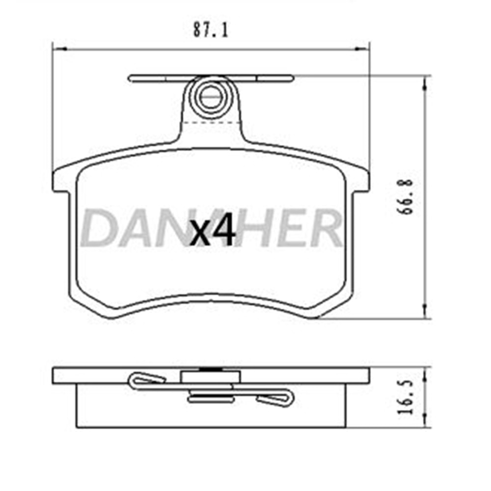 VW FREN BALATA ARKA AUDI100/80