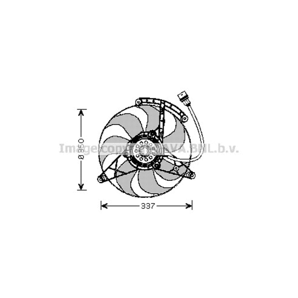 VW FAN RADYATÖR 345mm POLO3 KAPLO