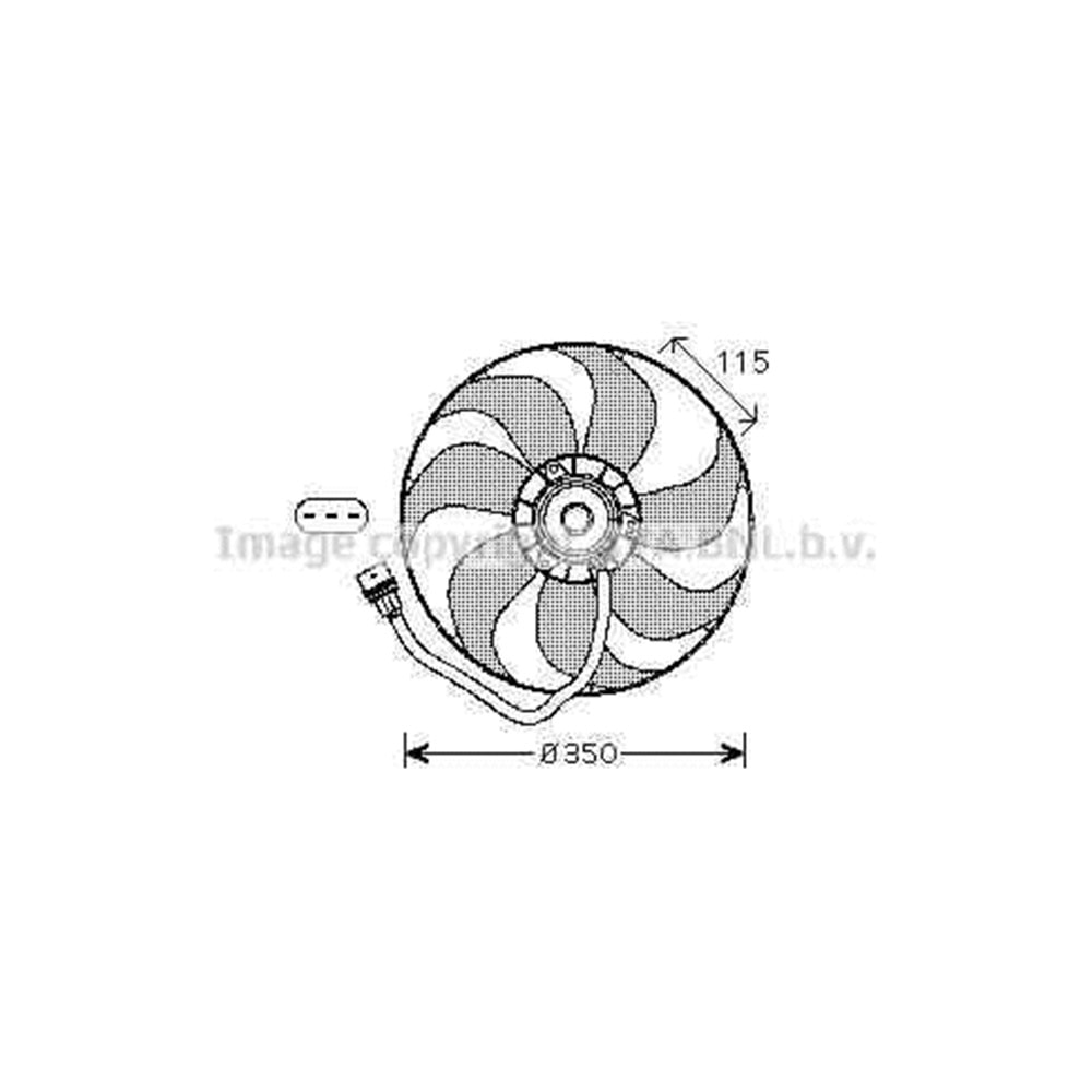 VW FAN RADYATÖR 290mm GOLF4 SOL