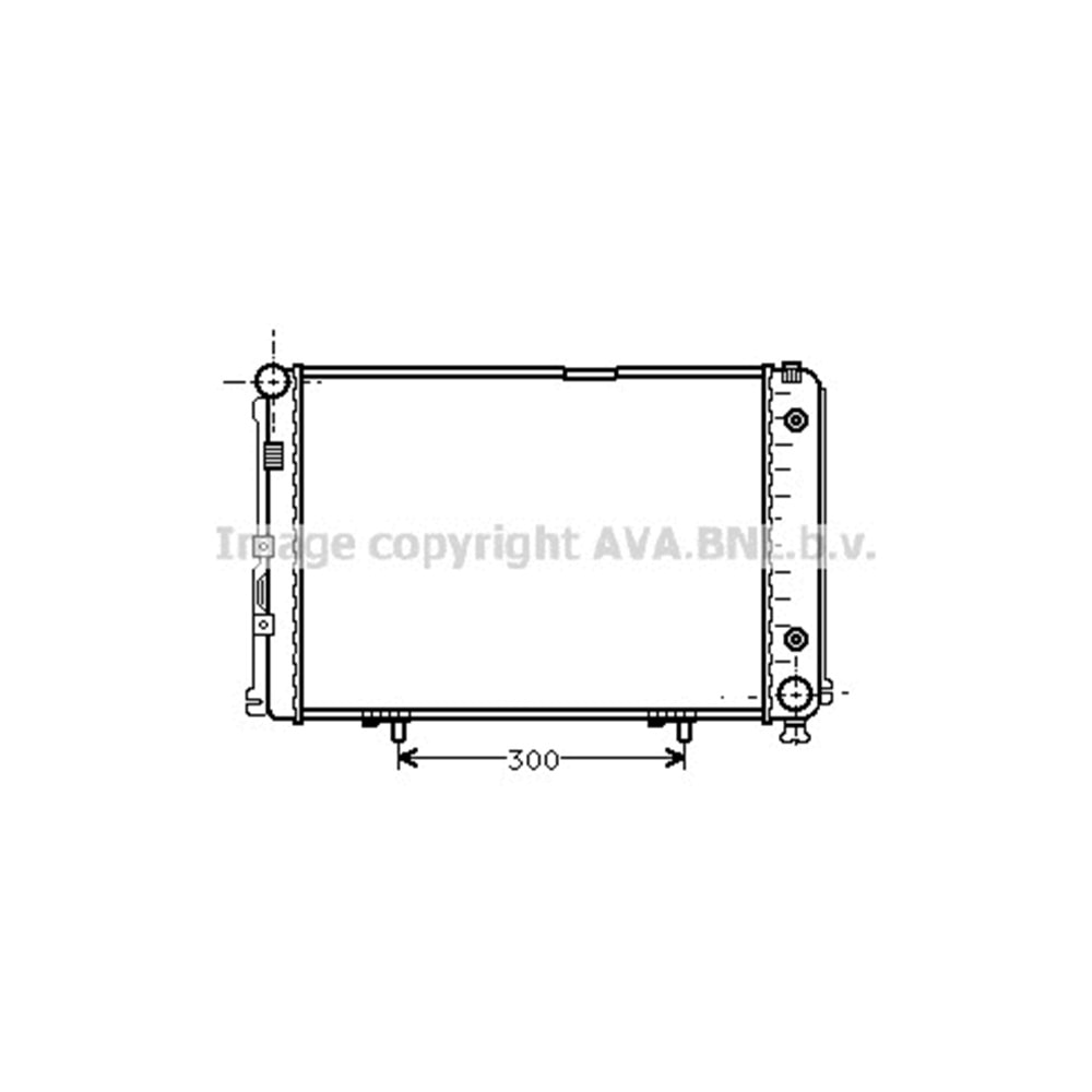 MB RADYATÖR W124 54x37 601 / OTO