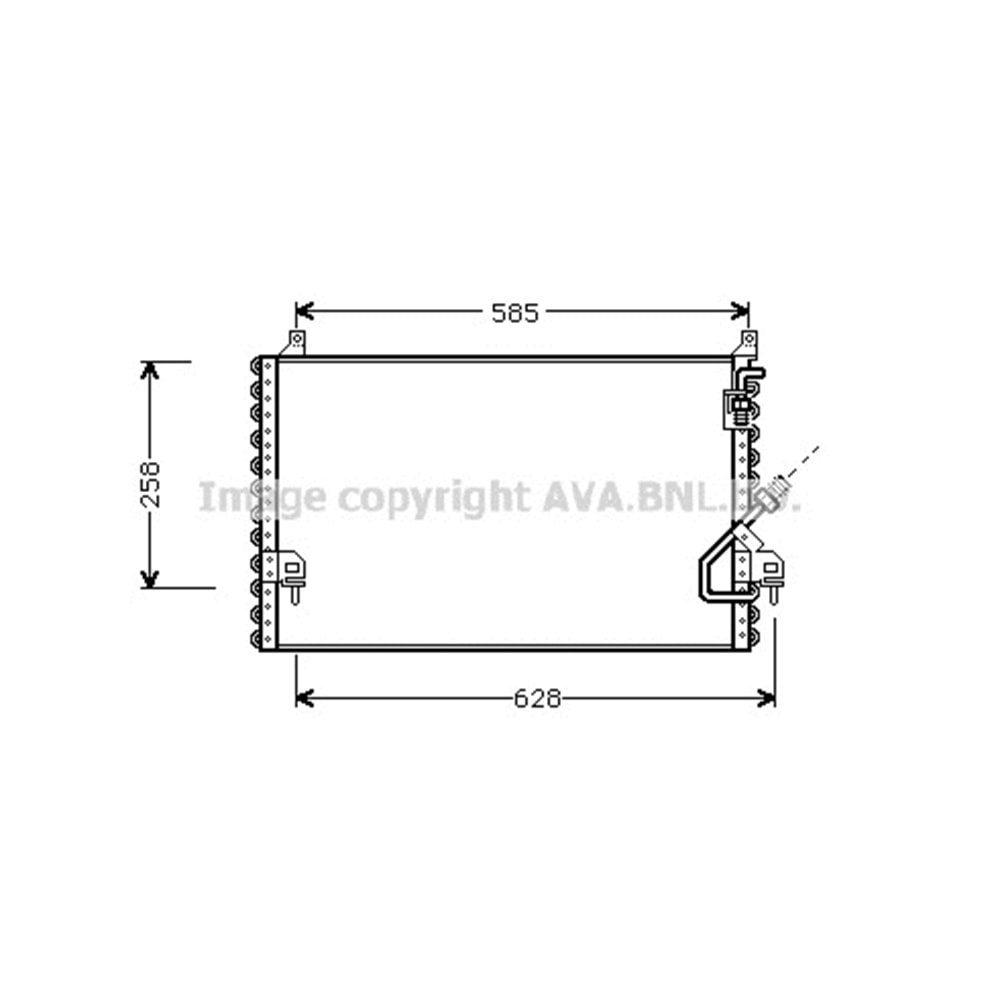 MB RADYATÖR KLİMA W201 D/B 62x36