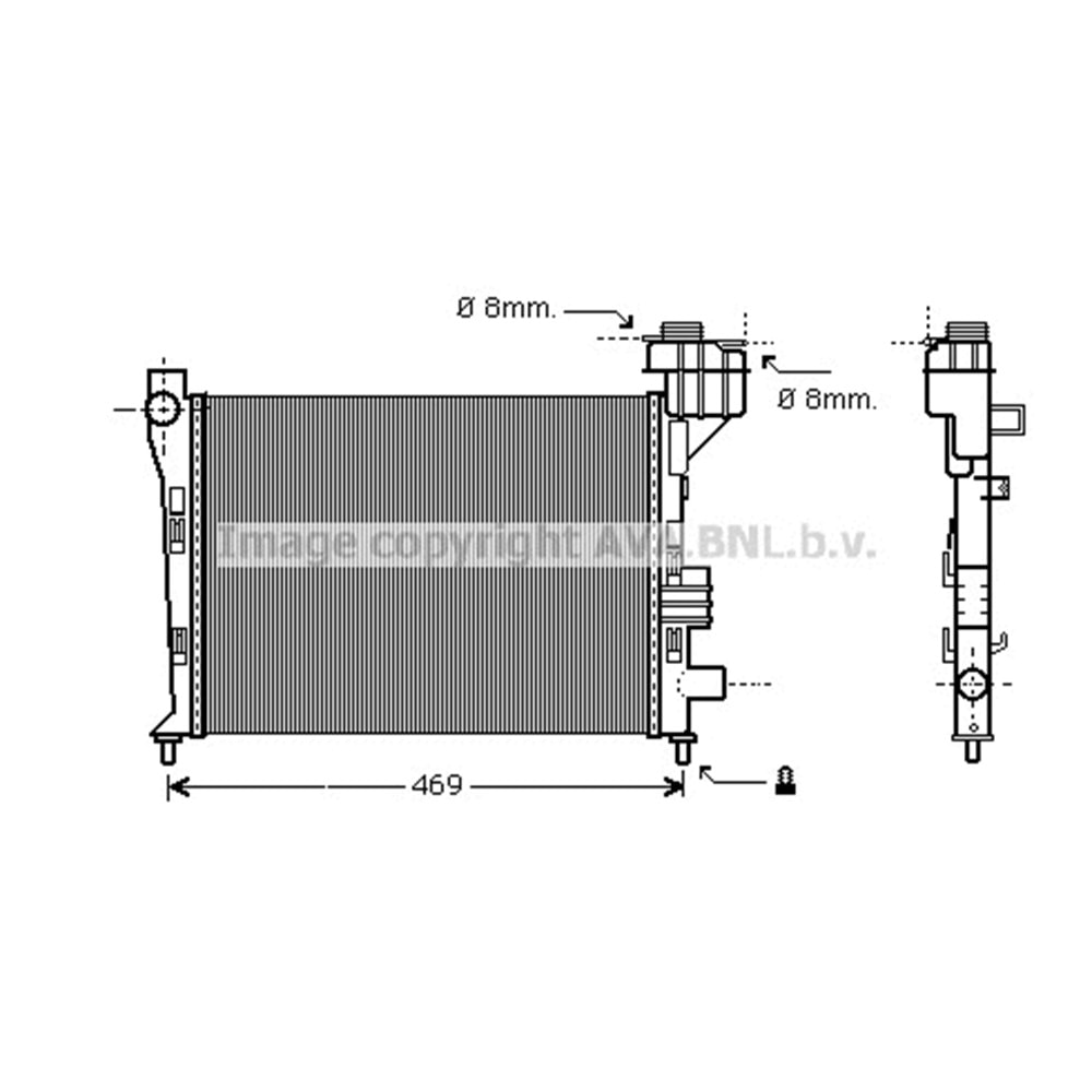 MB RADYATÖR W168 40x37 14/16 170 CDI