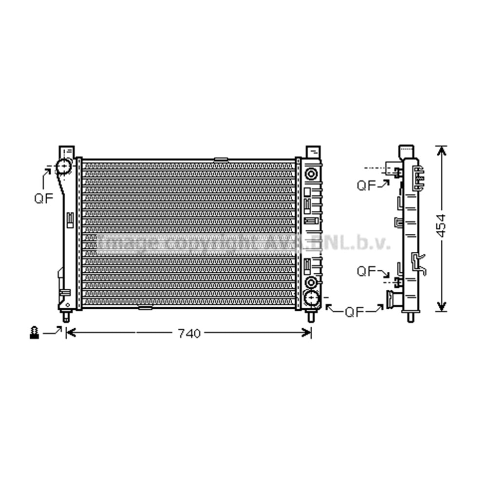 MB RADYATÖR W203 65x41 CDI / BENZİN OTO