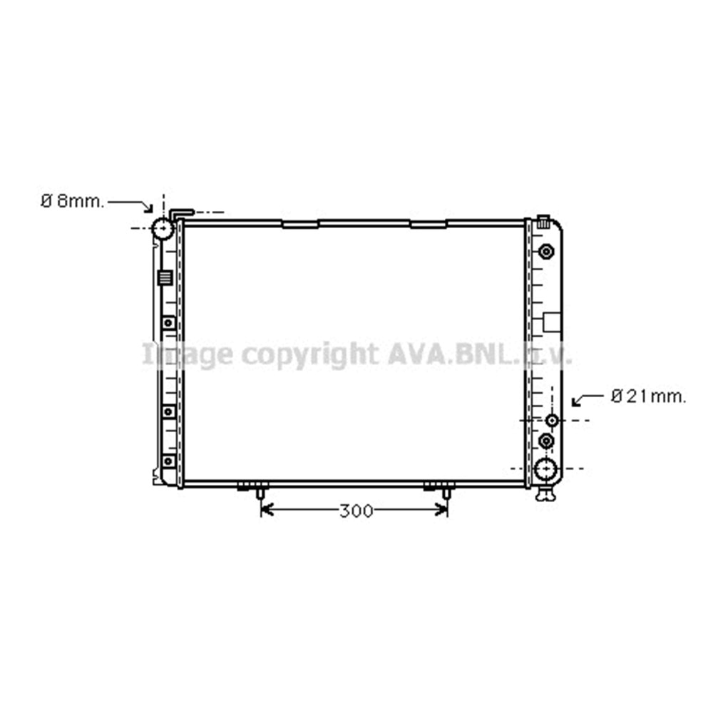MB RADYATÖR W124 61x49 E300D AC/O/B