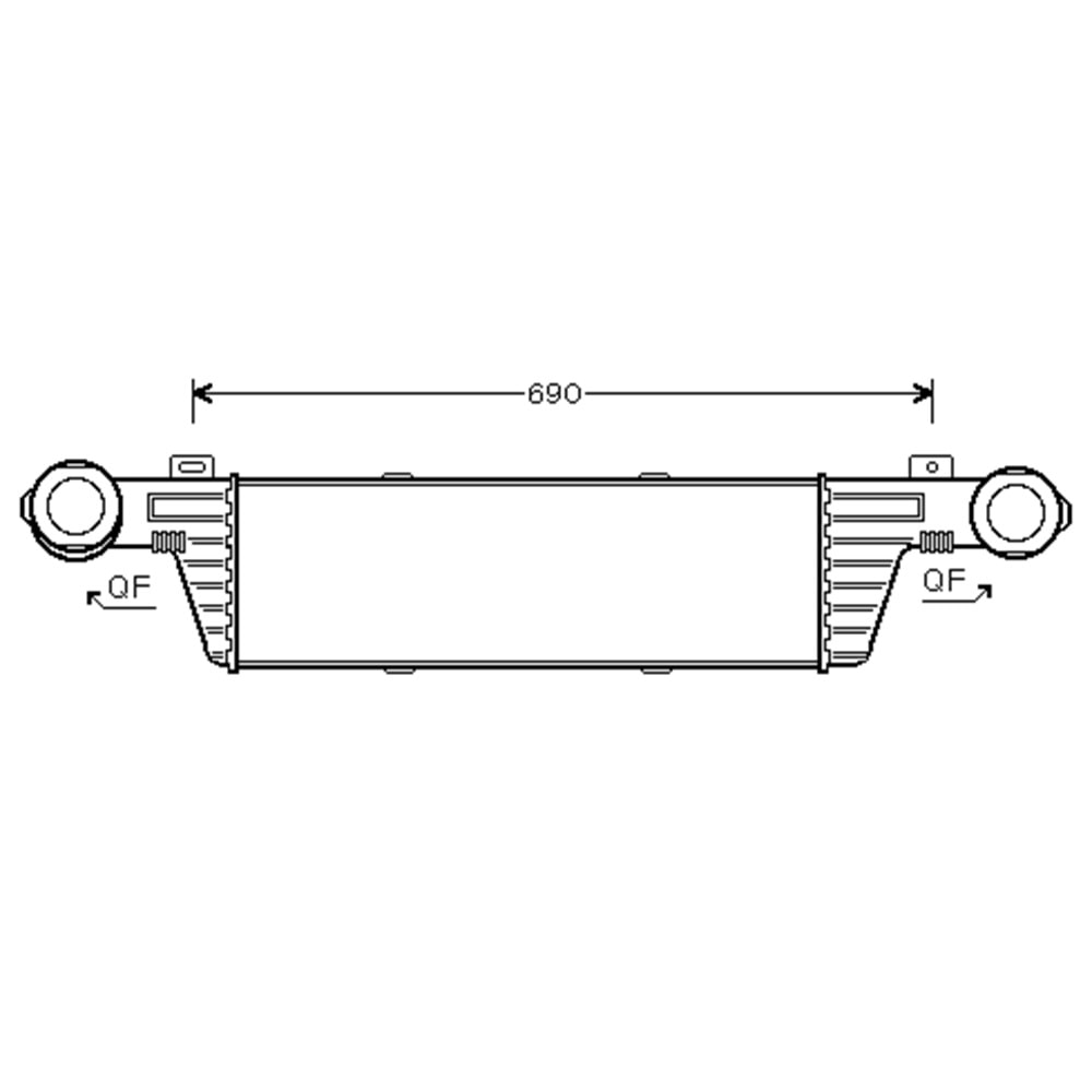 MB RADYATÖR INTERCOOLER.W210 270 / 320 CDI