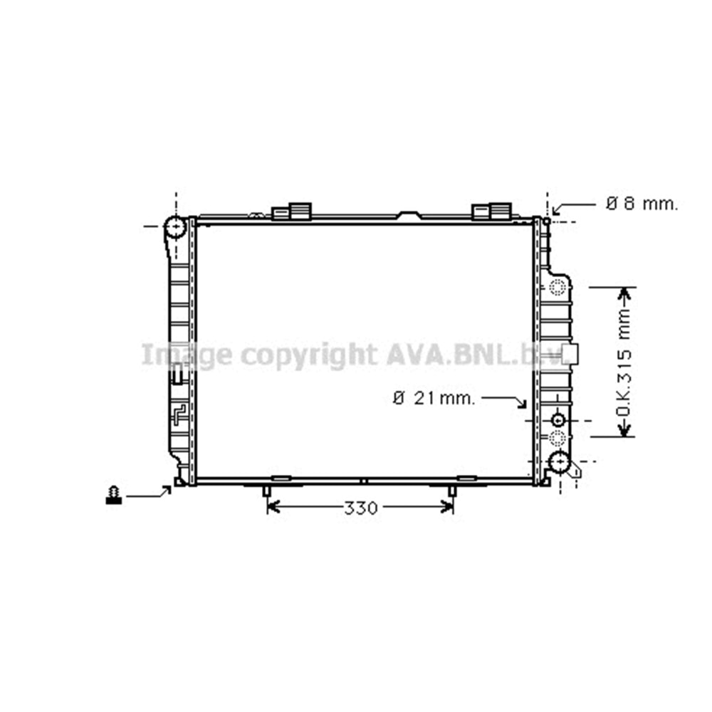 MB RADYATÖR W210 64x49 E300 TD OTO
