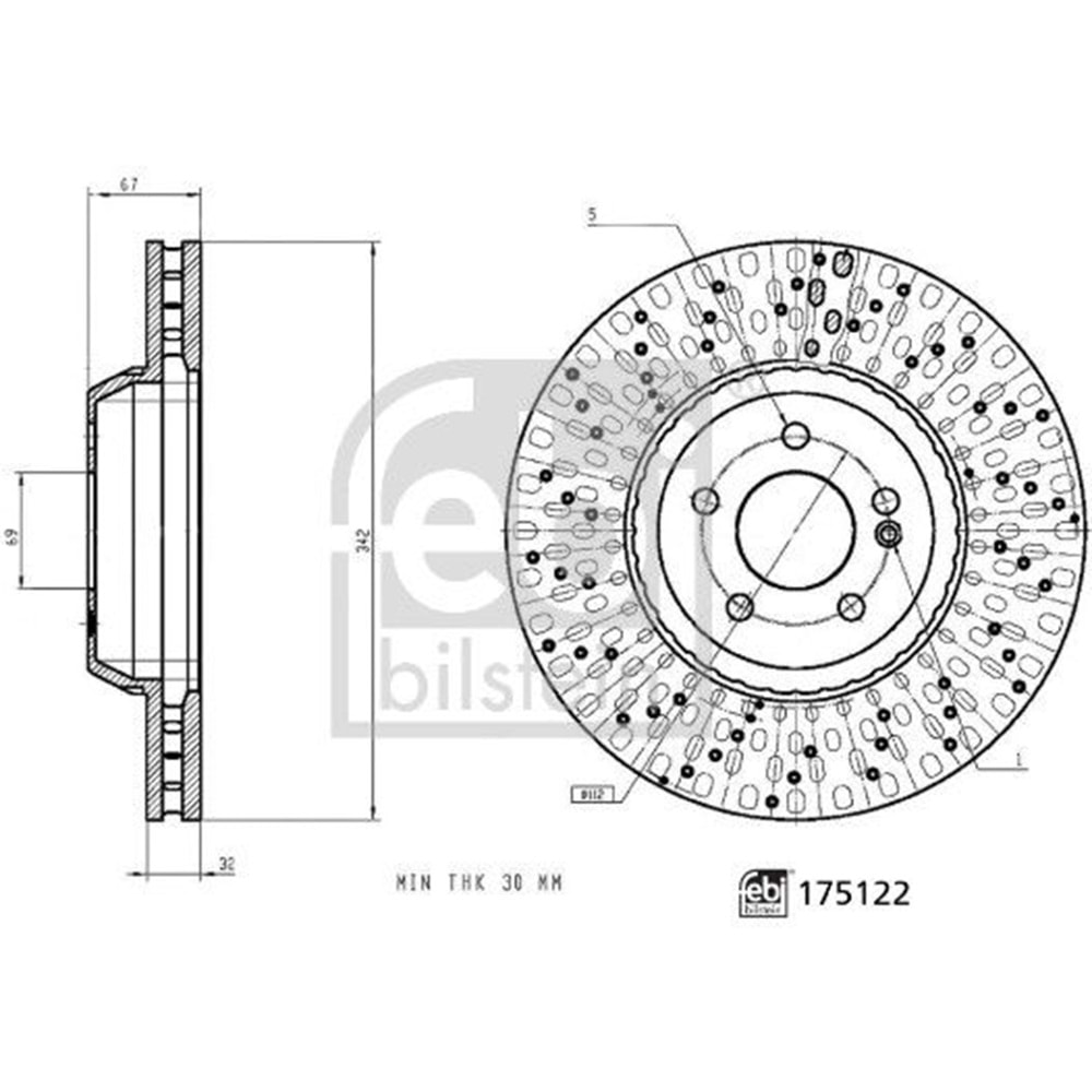 MB FREN DİSK ÖN W222 342mm