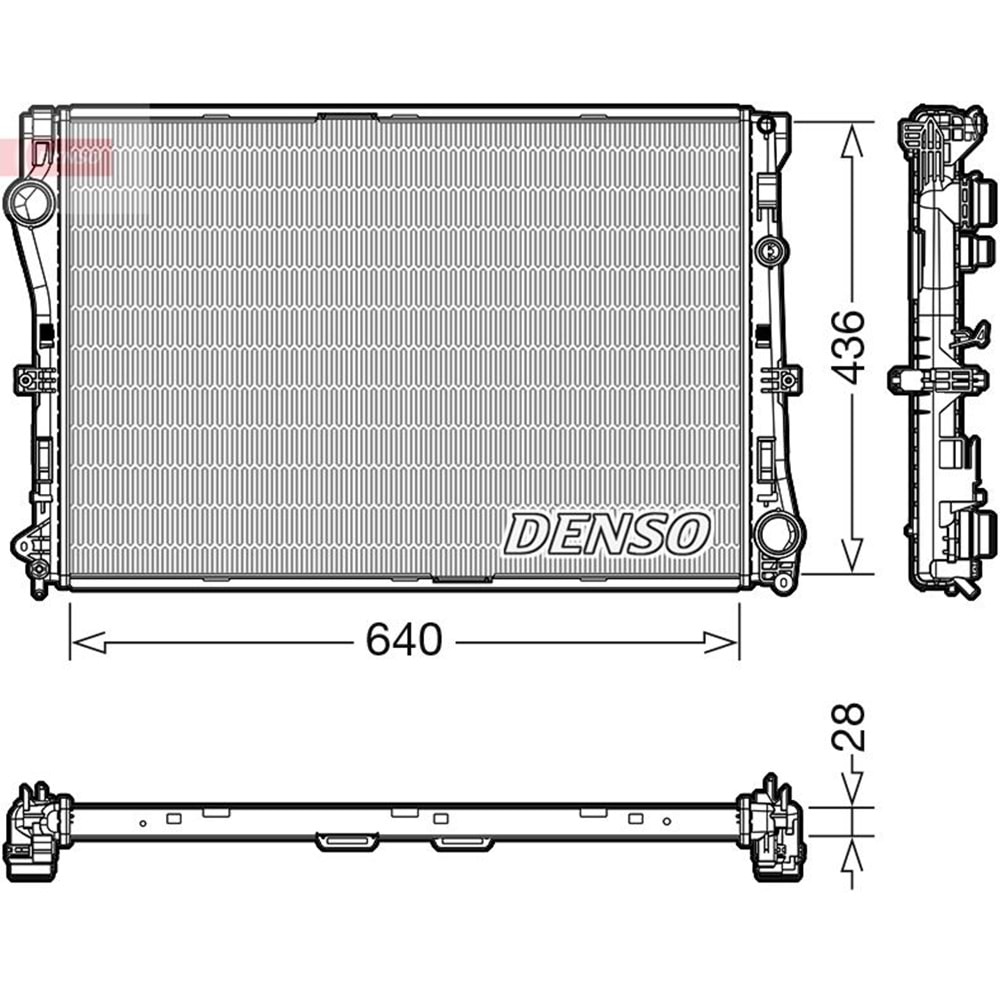 MB RADYATÖR W204 64x43 W212 W207 M651