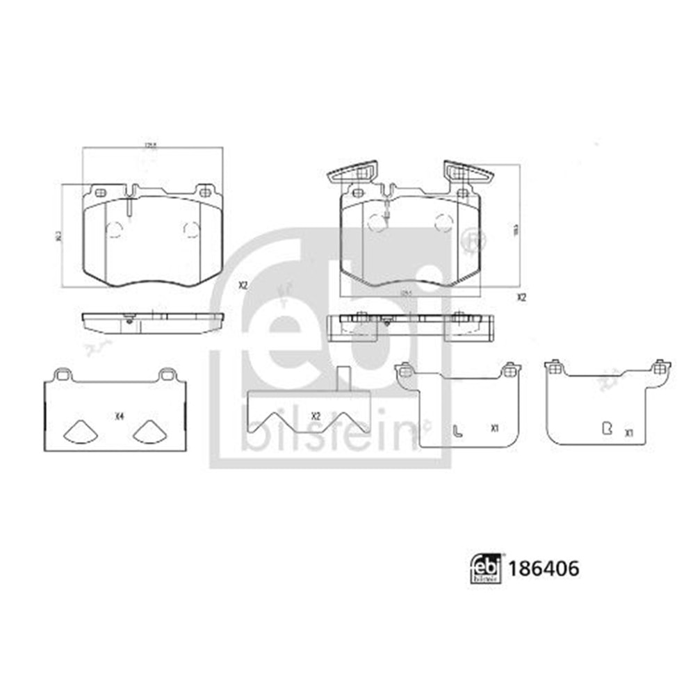 MB FREN BALATA ÖN X253 GLC