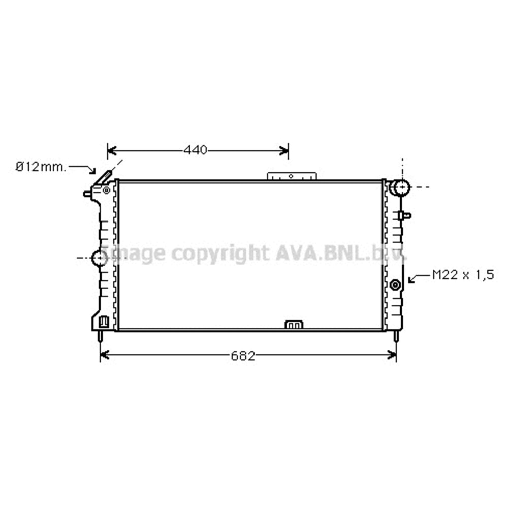 OPEL RADYATÖR 617x374 VECTRA A