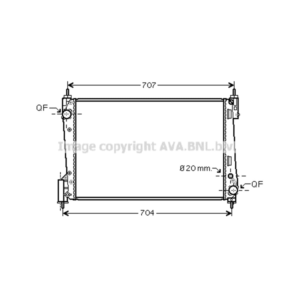 OPEL RADYATÖR 620x395 CORSA C 13CDTI