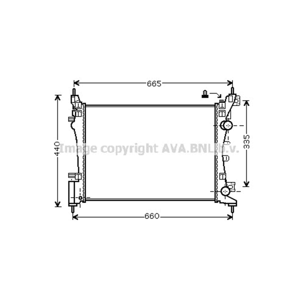 OPEL RADYATÖR 540x375 CORSA D 06+