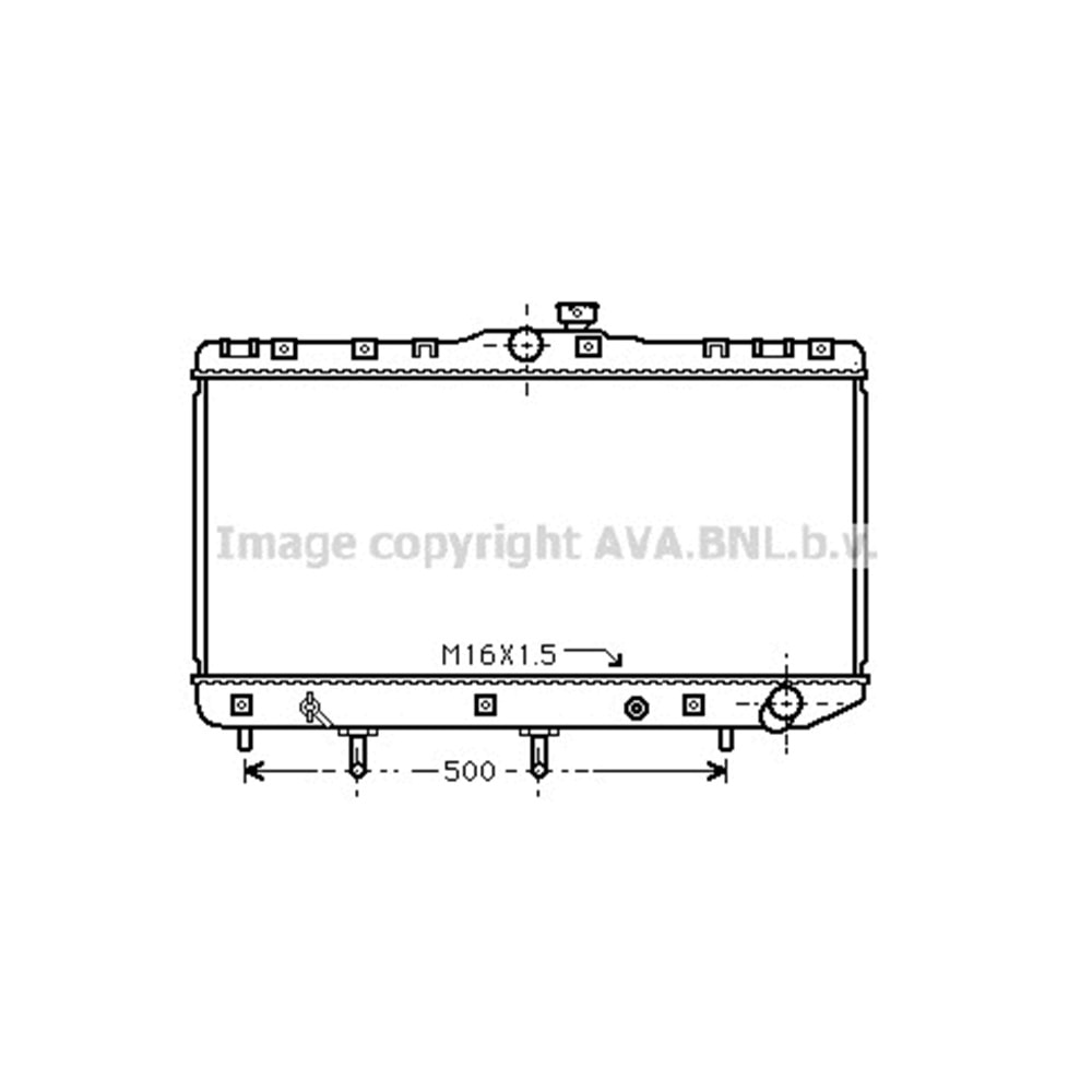 TOYOTA RADYATÖR 35x70 COROLLA 20D OTO