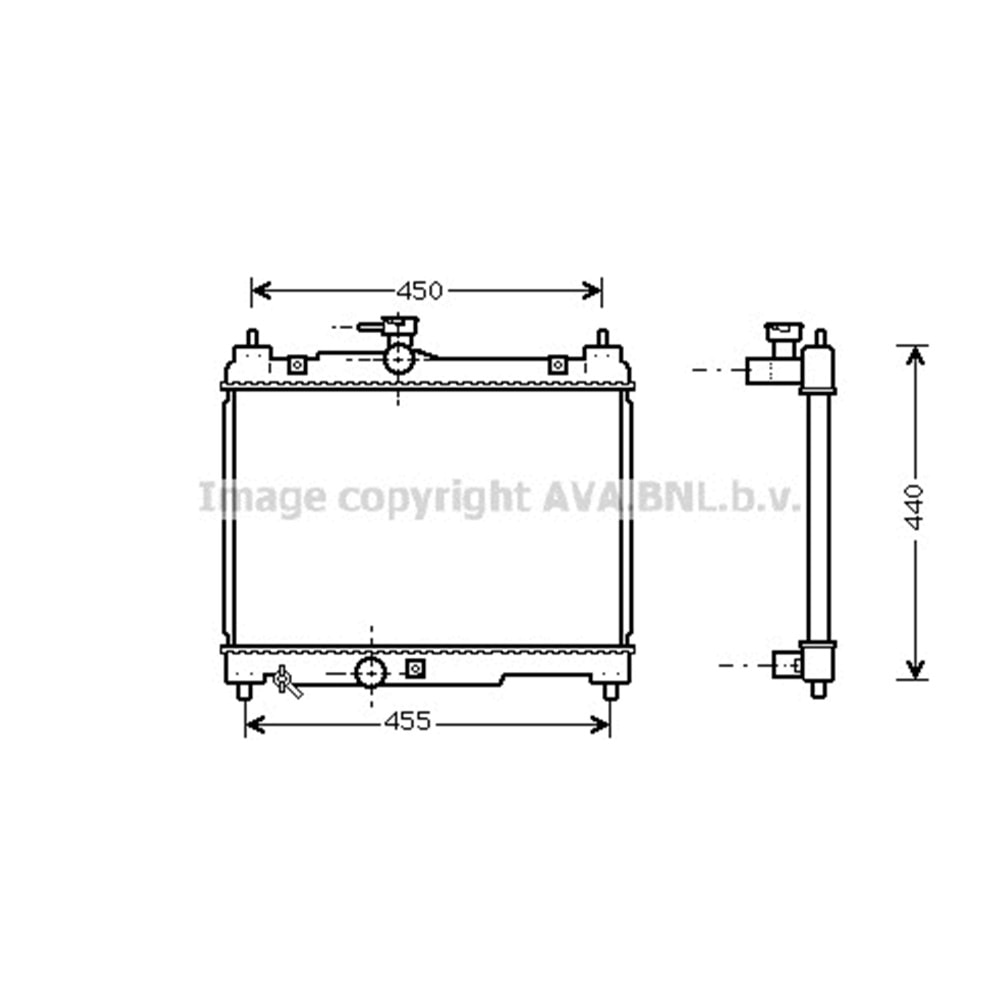 TOYOTA RADYATÖR 34x48 YARIS 1.0İ