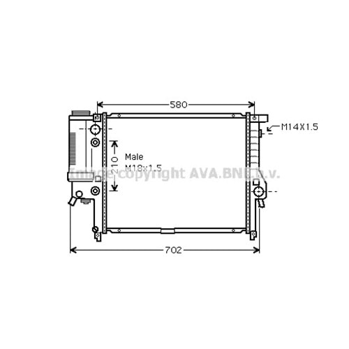 BMW RADYATÖR E34 52X44 E34 M40 M50 OTO