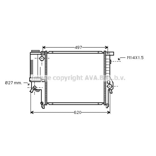 BMW RADYATÖR E36 44X43 E36 M50 M40 UZUN