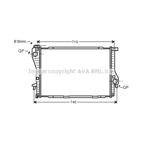 BMW RADYATÖR E39 65X44 E38