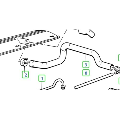 BMW HAVA HORTUM VALVİT KAPAK M20