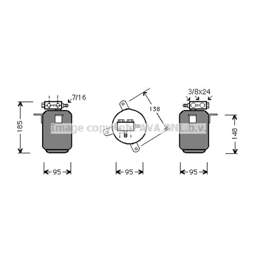 BMW KLİMA TÜBÜ E34 E32