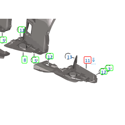 BMW DAVLUMBAZ ÇAMURLUK ÖN SOL E92/93 M-TEC