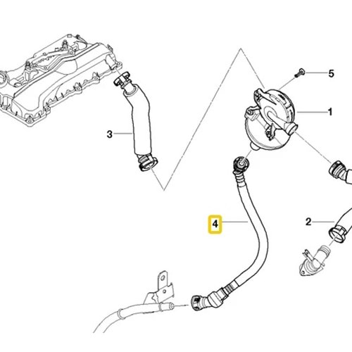 BMW HAVA HORTUM VALVİT KAPAK N46 N43