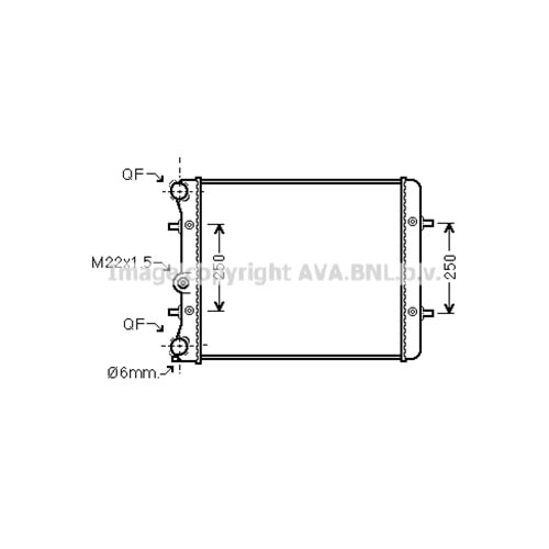 VW RADYATÖR 43x42 GOLF4 BORA 1400 1600