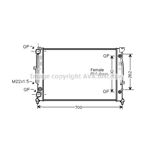VW RADYATÖR 63x39 PASSAT5 AUDI A4 A6 2000+ OTO
