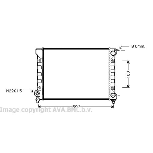 VW RADYATÖR 52x32 GOLF2 GTI