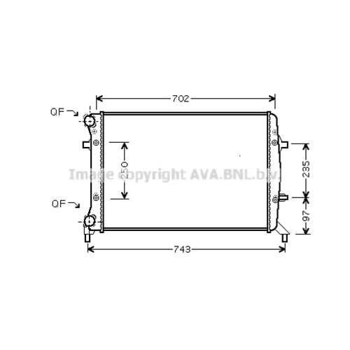 VW RADYATÖR 65x41 GOLF5 PASSAT 2006+