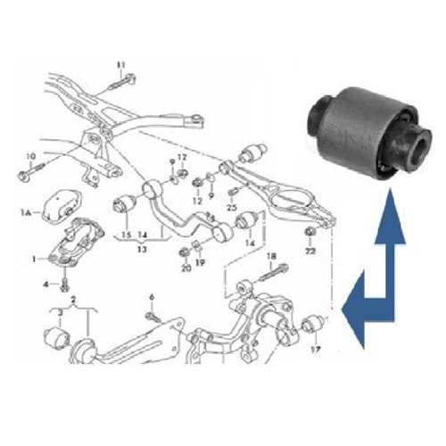 VW SALINCAK BUŞ ARKA GOLF5 ALT