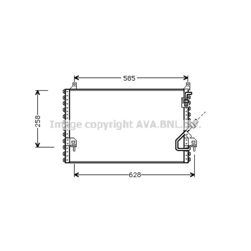 MB RADYATÖR KLİMA W201 D/B 62x36