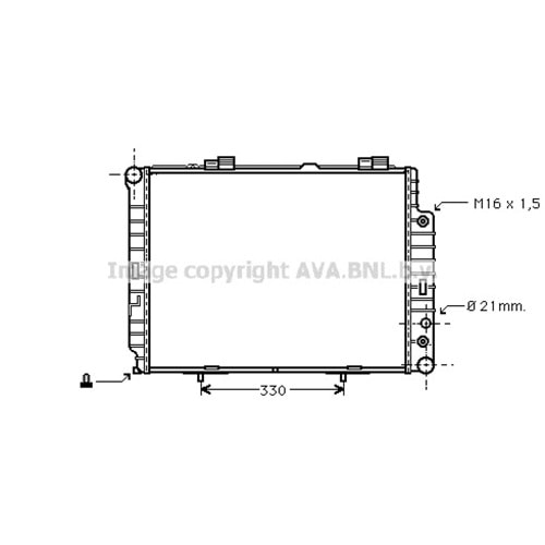 MB RADYATÖR W210 64x49 E220 CDI OTO