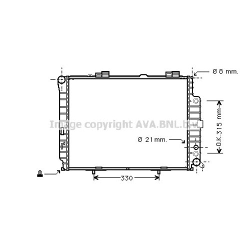 MB RADYATÖR W210 64x49 E300 TD OTO