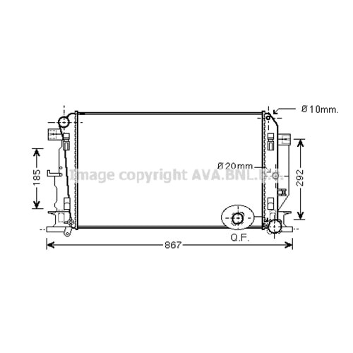 MB RADYATÖR W906 68x41 311 315 CDI