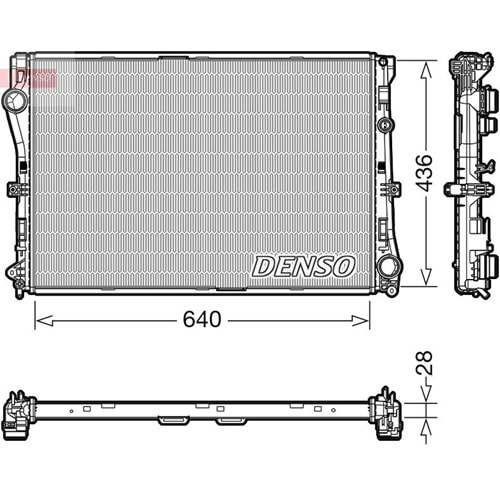 MB RADYATÖR W204 64x43 W212 W207 M651