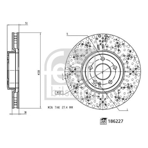 MB FREN DİSK ÖN W247 W177