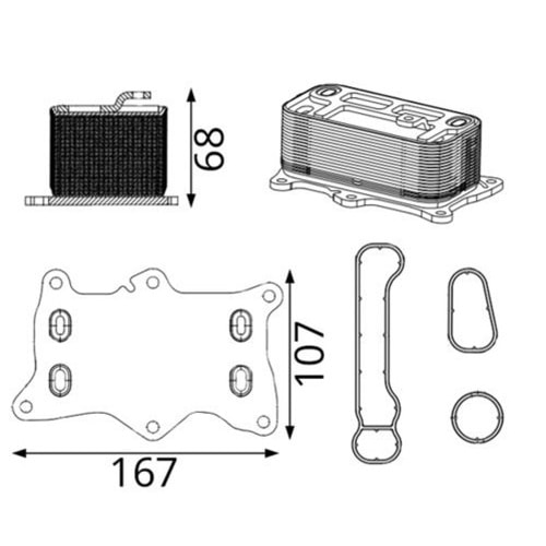 MB RADYATÖR YAĞ MOTOR M654 W213 W205 W907 W447