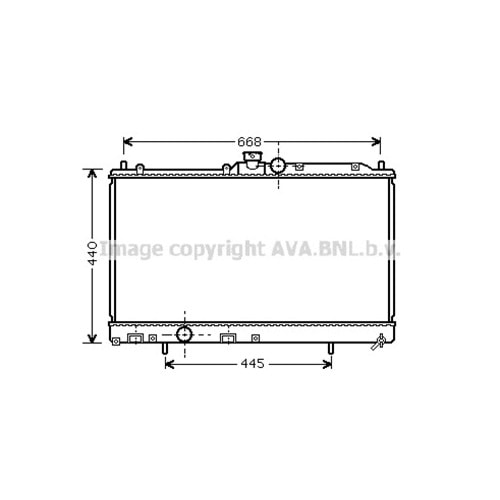 MIT RADYATÖR 375x685 LANCER EVO