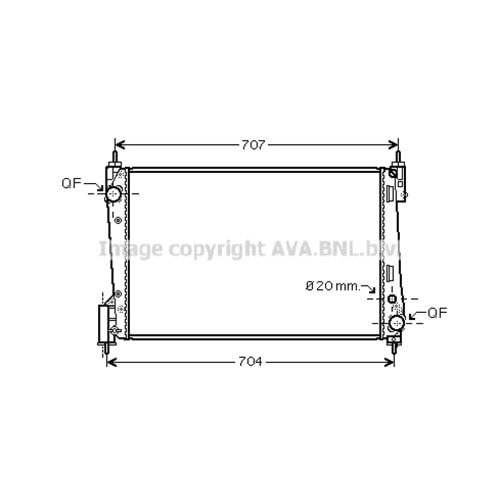 OPEL RADYATÖR 620x395 CORSA C 13CDTI