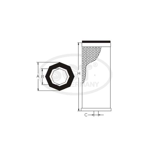 FİLTRE HAVA FORD CARGO