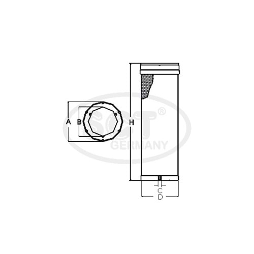 FİLTRE HAVA VOLVO FH12 NH12