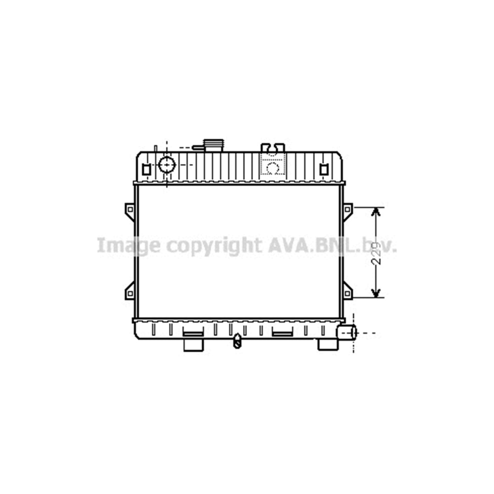 BMW RADYATÖR E30 34X44 M10 -87