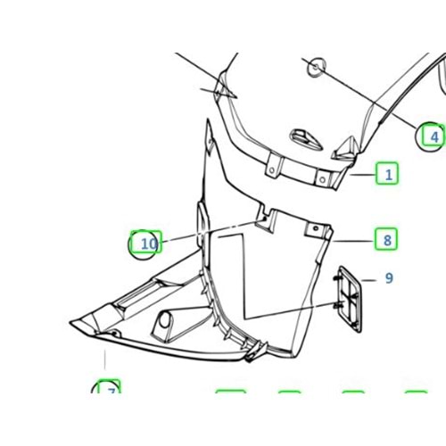 BMW DAVLUMBAZ ÇAMURLUK ÖN SOL E46 /4