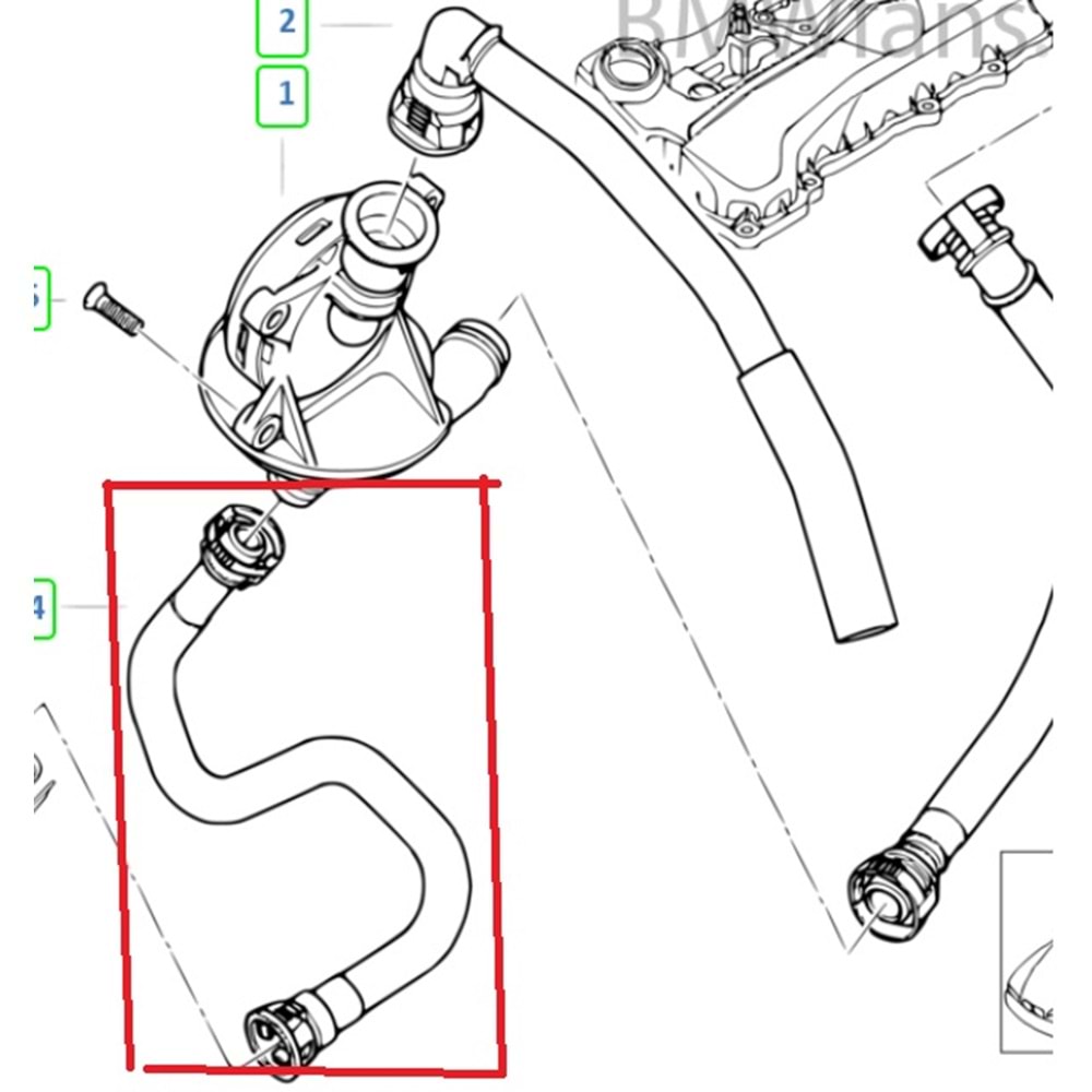 BMW HAVA HORTUM YAĞ ÇUBUĞU HAVA N42 N46