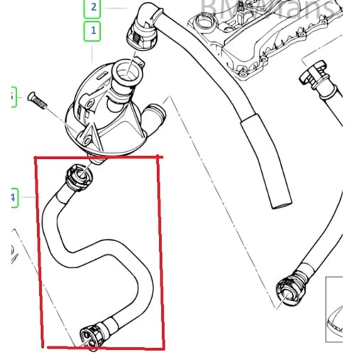 BMW HAVA HORTUM YAĞ ÇUBUĞU HAVA N42 N46