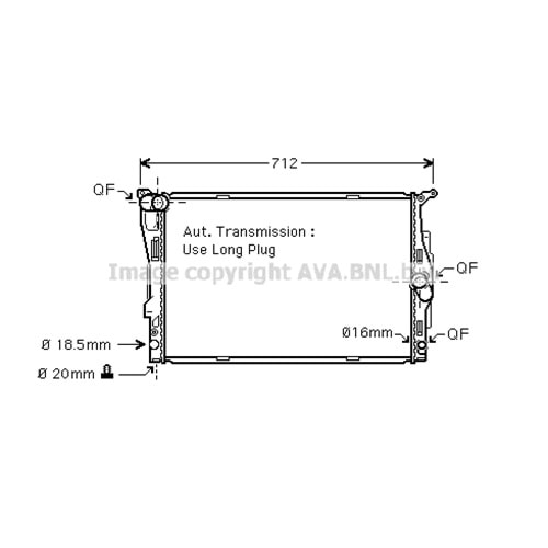 BMW RADYATÖR E90 60X46 E90 E92 N52 N42